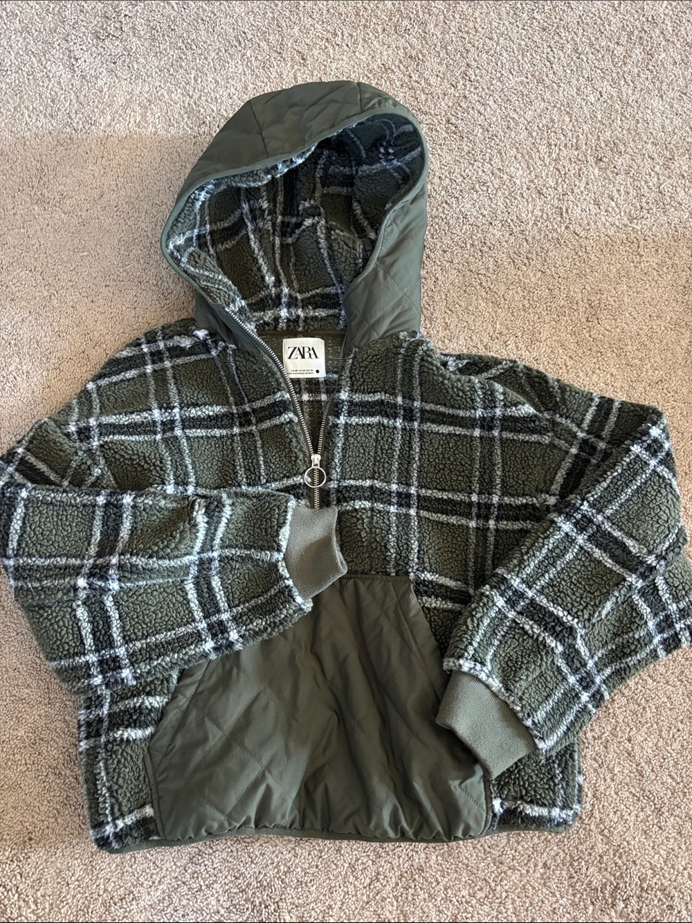 Zara Sherpa hoodie
